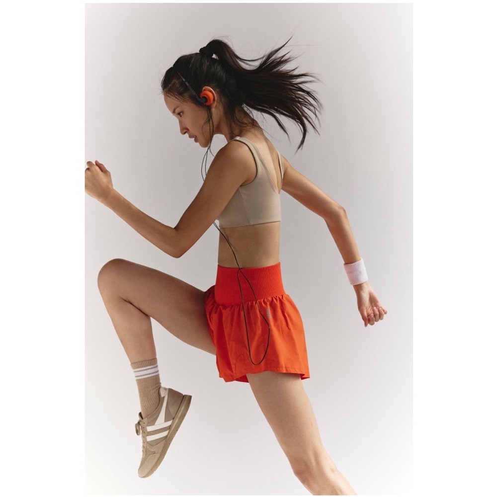 Free People FP Movement Carpe Diem Orange Shorts - Picture 10 of 12